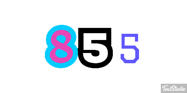 855 Texteffekt