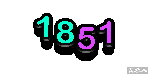 1851 Texteffekt