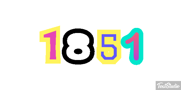 1851 Texteffekt