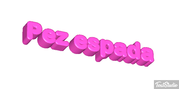 Pez espada Effet de texte
