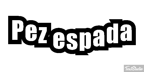 Pez espada Effet de texte