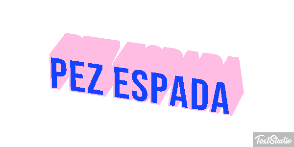 Pez espada Effet de texte
