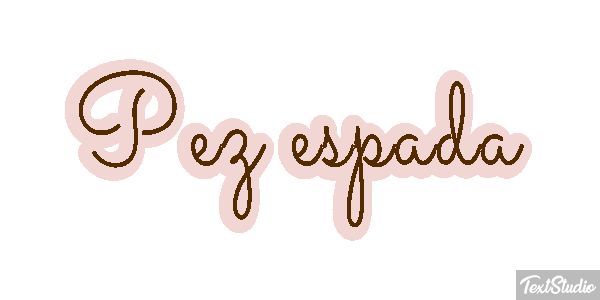 Pez espada Effet de texte