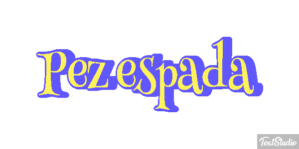 Pez espada Effet de texte