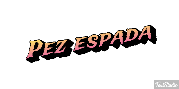 Pez espada Effet de texte