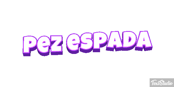Pez espada Effet de texte