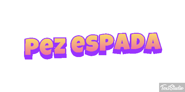 Pez espada Effet de texte