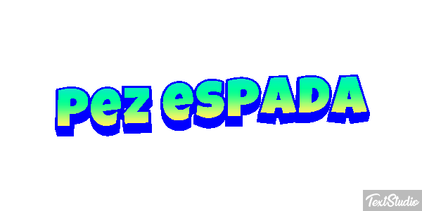 Pez espada Effet de texte