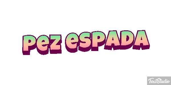 Pez espada Effet de texte