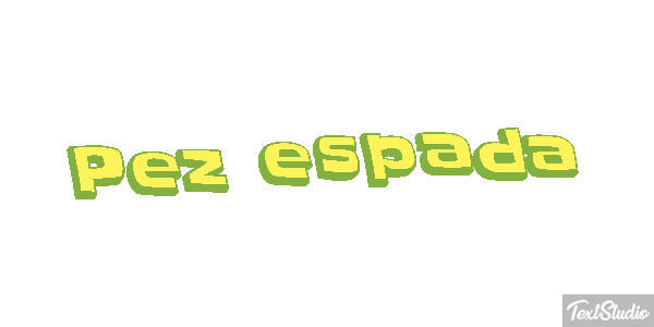 Pez espada Effet de texte