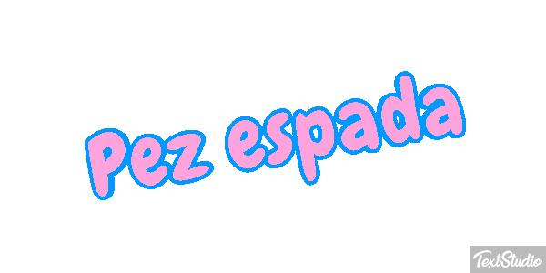 Pez espada Effet de texte