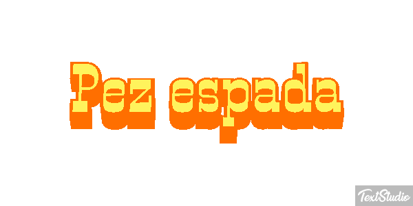 Pez espada Effet de texte