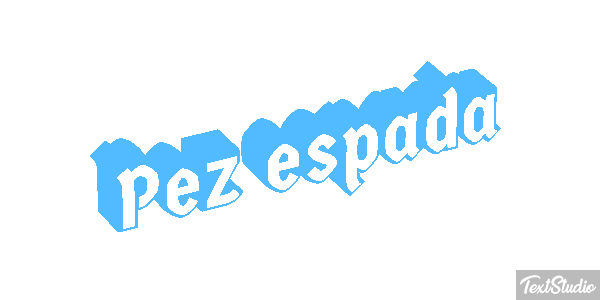 Pez espada Effet de texte
