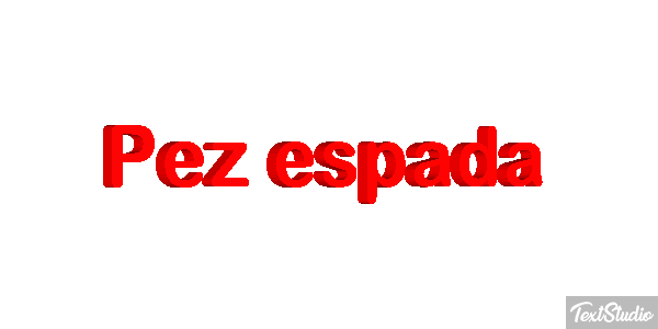Pez espada Effet de texte