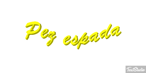 Pez espada Effet de texte