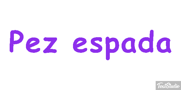 Pez espada Effet de texte