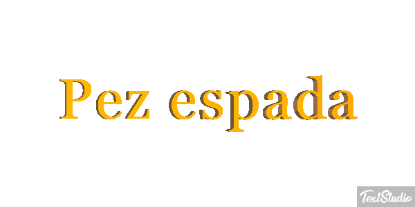 Pez espada Effet de texte
