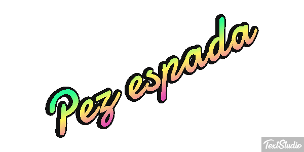 Pez espada Effet de texte