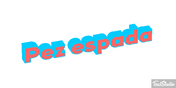 Pez espada Effet de texte