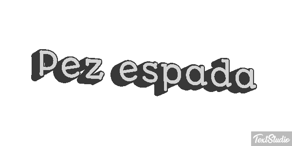 Pez espada Effet de texte