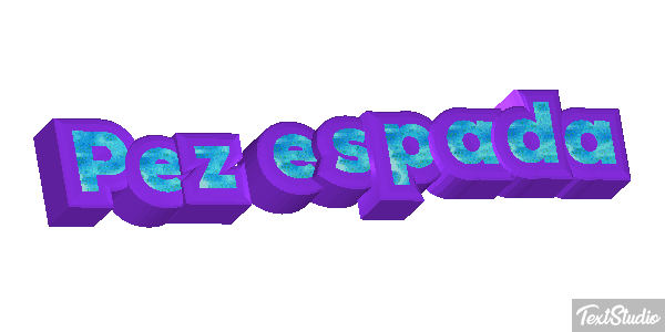 Pez espada Effet de texte