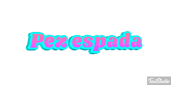 Pez espada Effet de texte