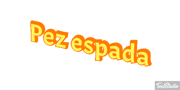 Pez espada Effet de texte