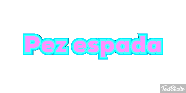 Pez espada Effet de texte