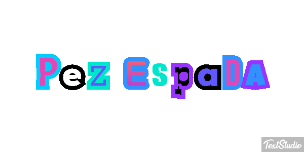 Pez espada Effet de texte