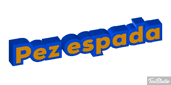 Pez espada Effet de texte