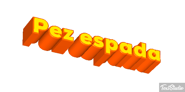 Pez espada Effet de texte