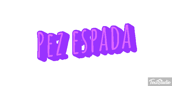 Pez espada Effet de texte