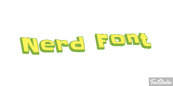 Nerd Font Tekst effect