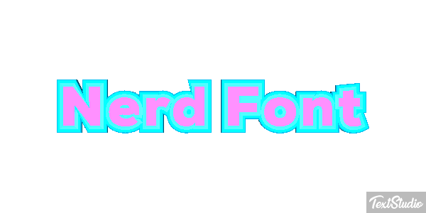 Nerd Font Tekst effect