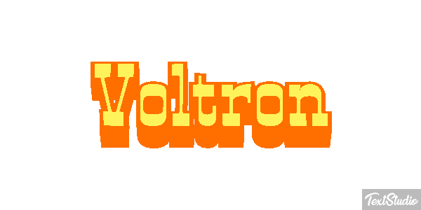 Voltron テキスト効果