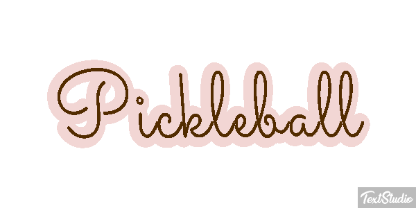 Pickleball Text effect