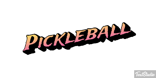 Pickleball Text effect