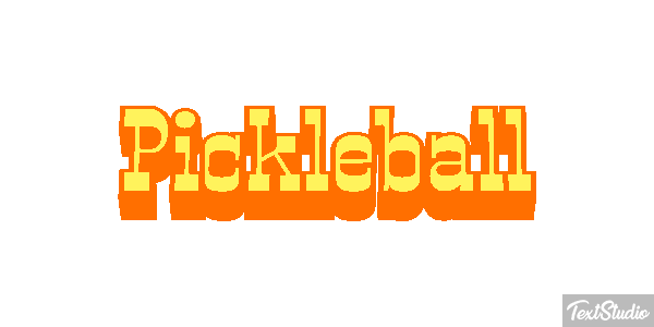 Pickleball Text effect
