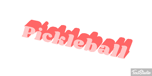 Pickleball Text effect