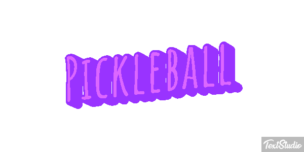 Pickleball Text effect