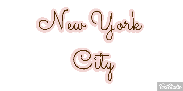 New York City Effetto testo