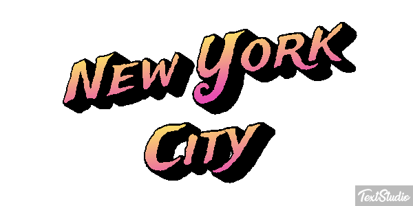 New York City Effetto testo