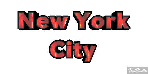 New York City Effetto testo