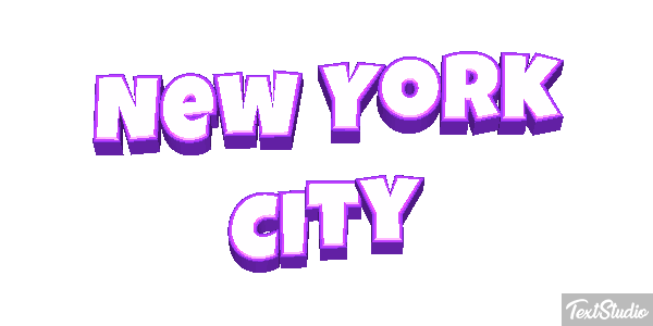 New York City Effetto testo