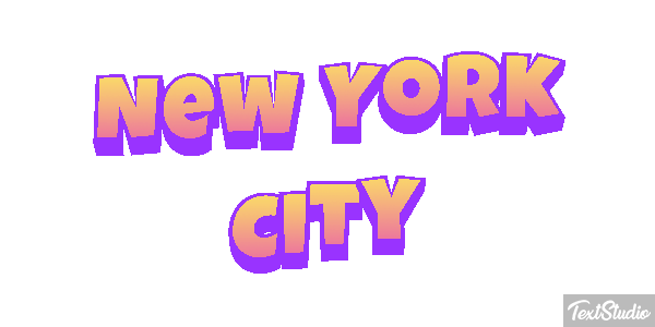 New York City Effetto testo