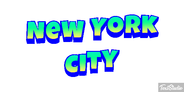 New York City Effetto testo