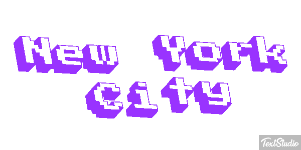 New York City Effetto testo