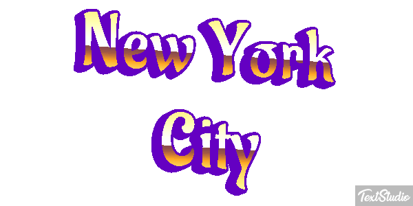 New York City Effetto testo