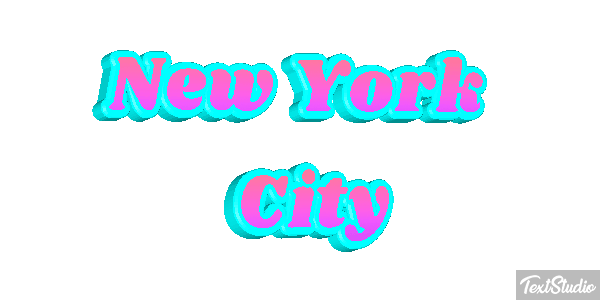 New York City Effetto testo