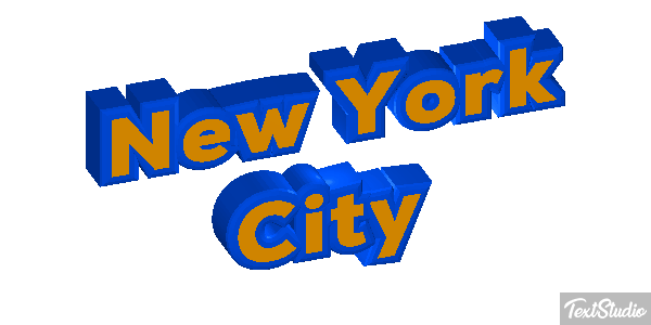 New York City Effetto testo